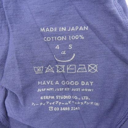 45R フォーティファイブ アール 美品 コットン カフタンドレス ロングスリーブワンピース レディース ネイビー ワンピース ―