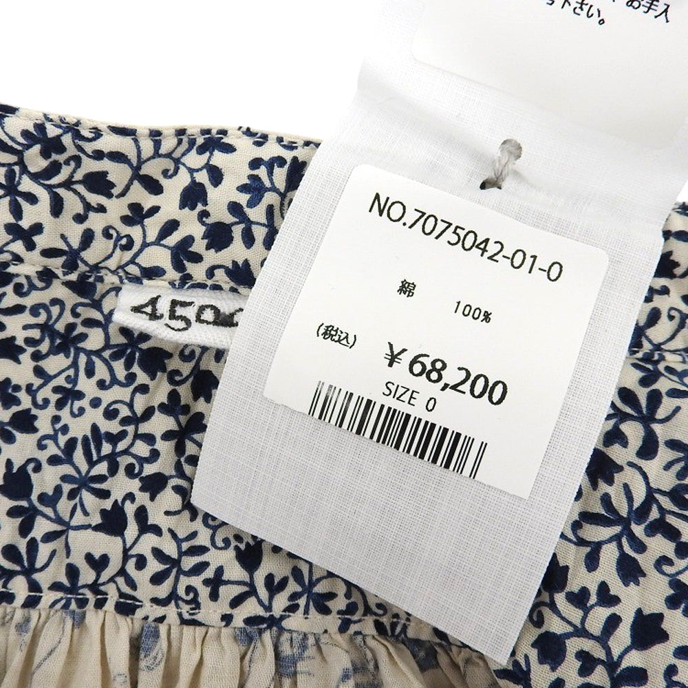 45R フォーティファイブ アール 美品 フラワータペットのドレス コットン ワンピース レディース オフホワイト 0 7075042 ワンピース 0