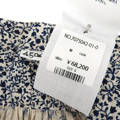 45R フォーティファイブ アール 美品 フラワータペットのドレス コットン ワンピース レディース オフホワイト 0 7075042 ワンピース 0