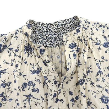 45R フォーティファイブ アール 美品 フラワータペットのドレス コットン ワンピース レディース オフホワイト 0 7075042 ワンピース 0