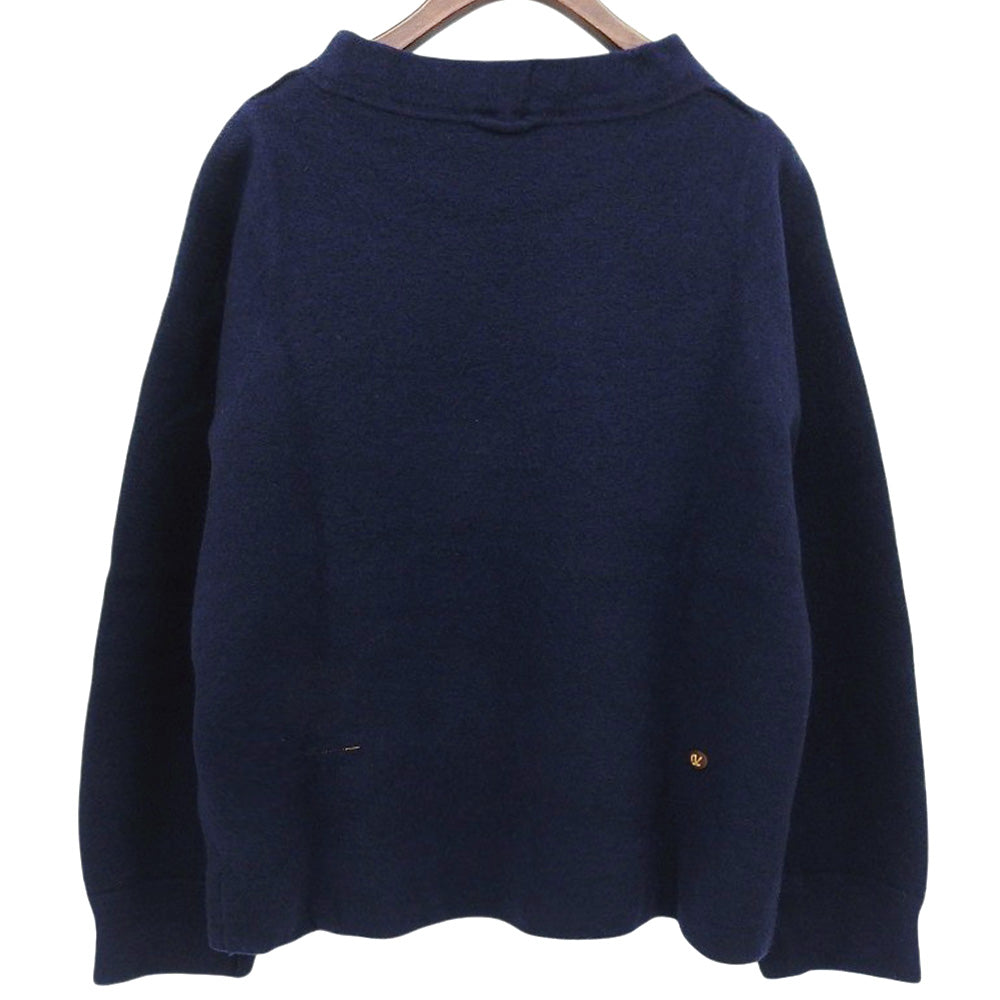 45R フォーティファイブ アール 美品 フロート縮絨deパフTシャツ トップス レディース ネイビー 7108095 トップス ―