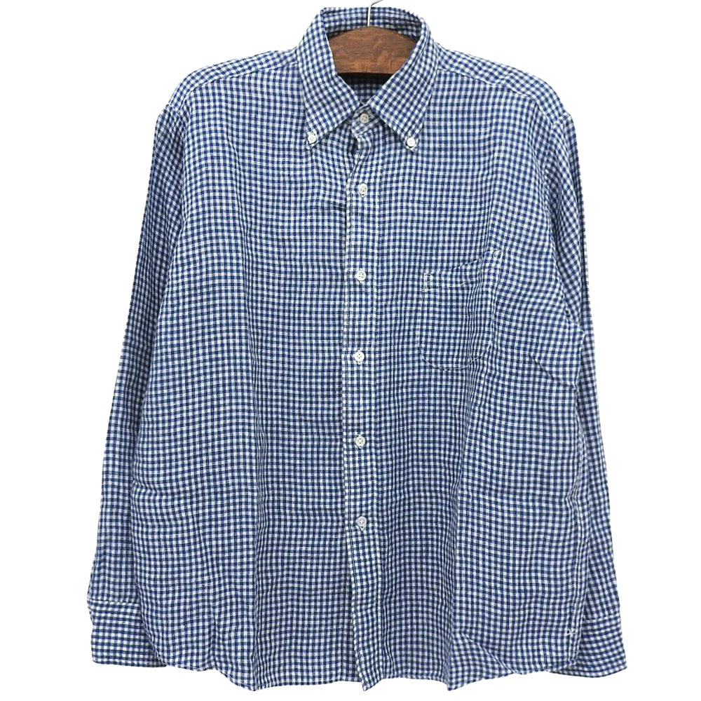 45R フォーティファイブ アール 5043071 チェック インドリネン平の908オーシャンシャツ トップス 3