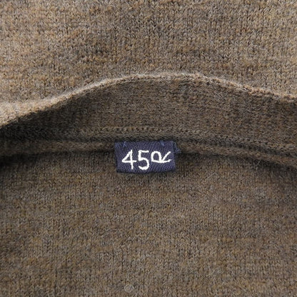 45R フォーティファイブ アール 美品 ウール フラワーモチーフボウタイニット トップス レディース ブラウン 3 5108076 トップス 3