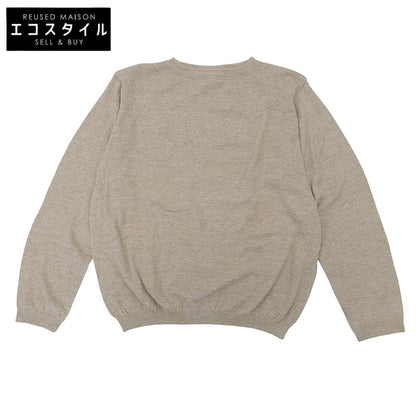45R フォーティファイブ アール 美品 超ガーゼの908クルーニットソー トップス レディース ベージュ 8028055 トップス ―
