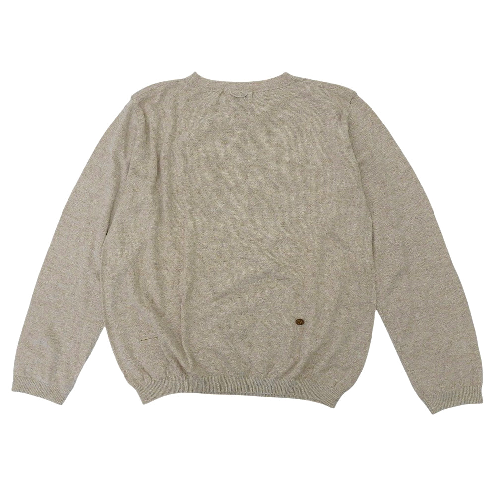 45R フォーティファイブ アール 美品 超ガーゼの908クルーニットソー トップス レディース ベージュ 8028055 トップス ―