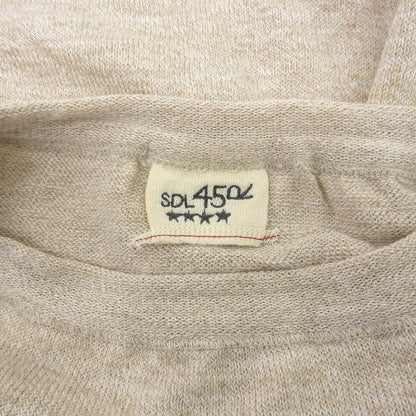 45R フォーティファイブ アール 美品 超ガーゼの908クルーニットソー トップス レディース ベージュ 8028055 トップス ―