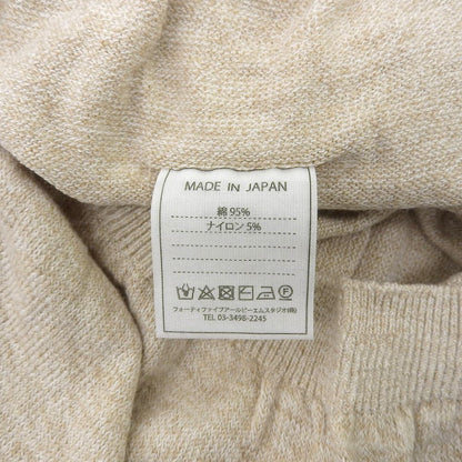 45R フォーティファイブ アール 美品 超ガーゼの908クルーニットソー トップス レディース ベージュ 8028055 トップス ―