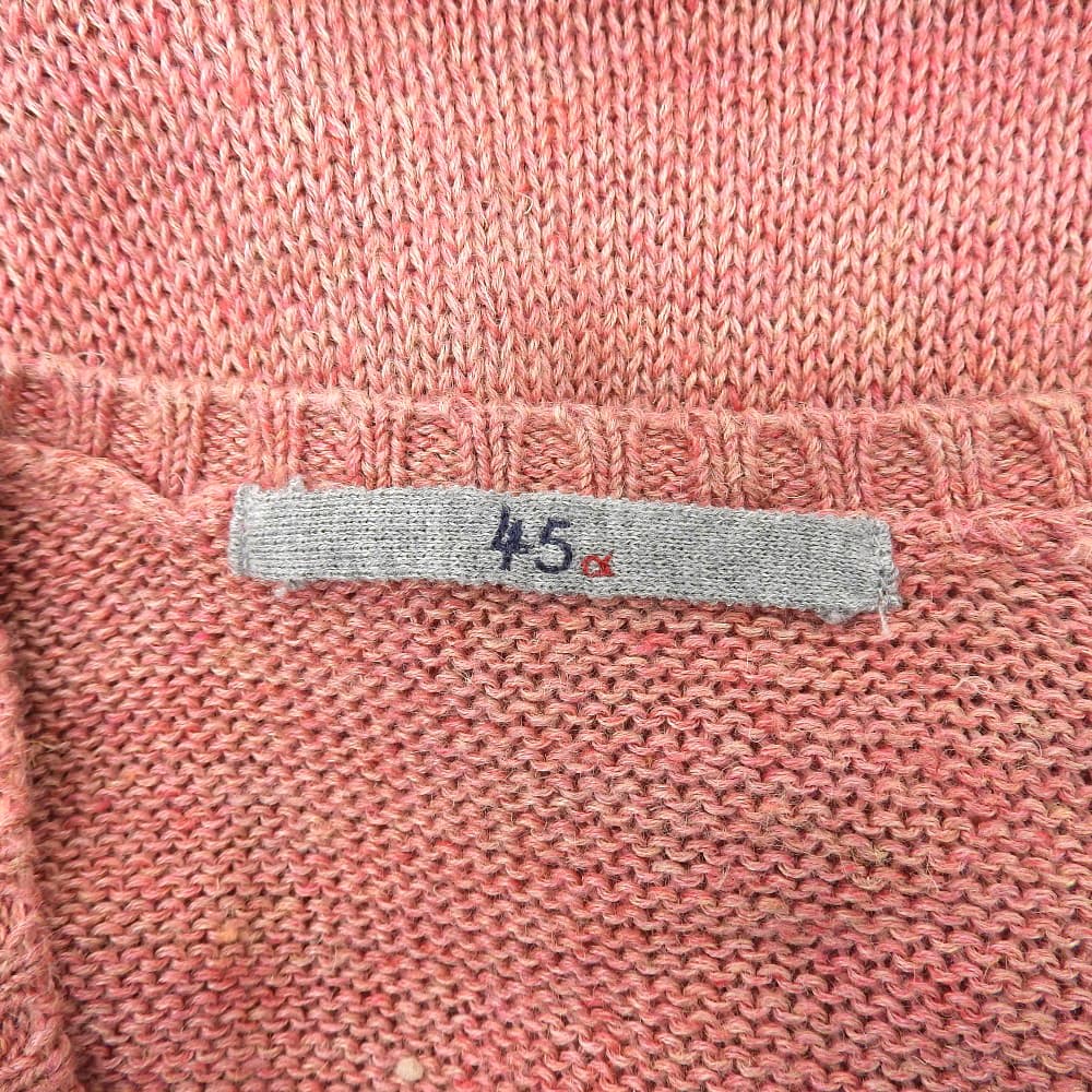 45R フォーティファイブ アール リネン ニットカーディガン トップス レディース ピンク 2 5038041 トップス 2