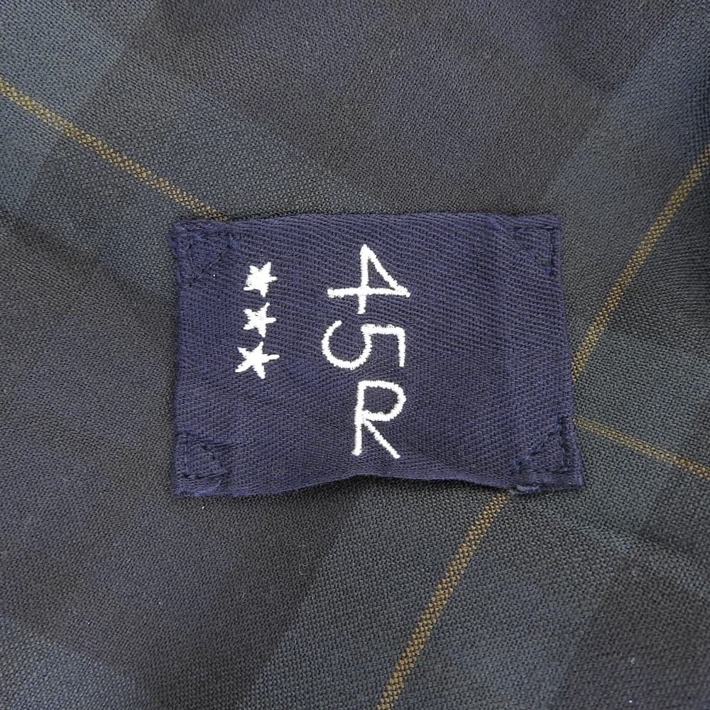 45R フォーティファイブ アール 美品 ウールストレッチのフレアスカート レディース グリーン×ネイビー 70140134 スカート ―