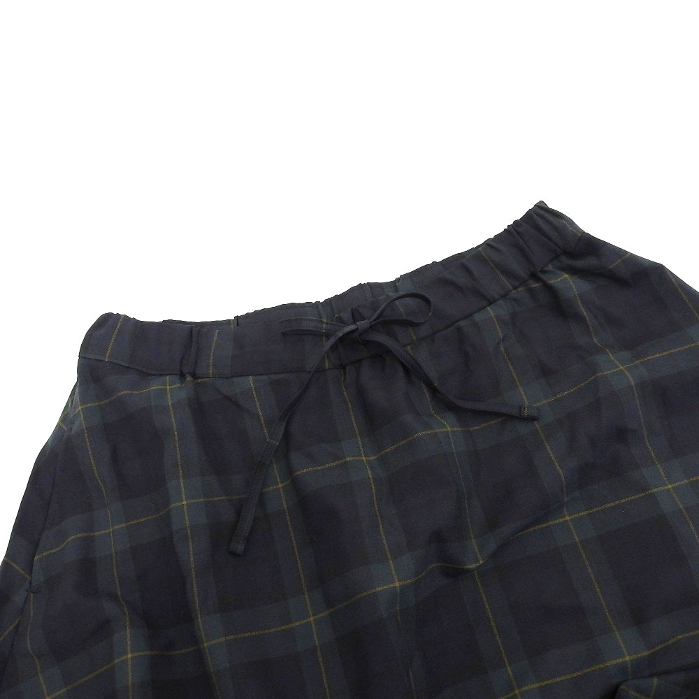 45R フォーティファイブ アール 美品 ウールストレッチのフレアスカート レディース グリーン×ネイビー 70140134 スカート ―