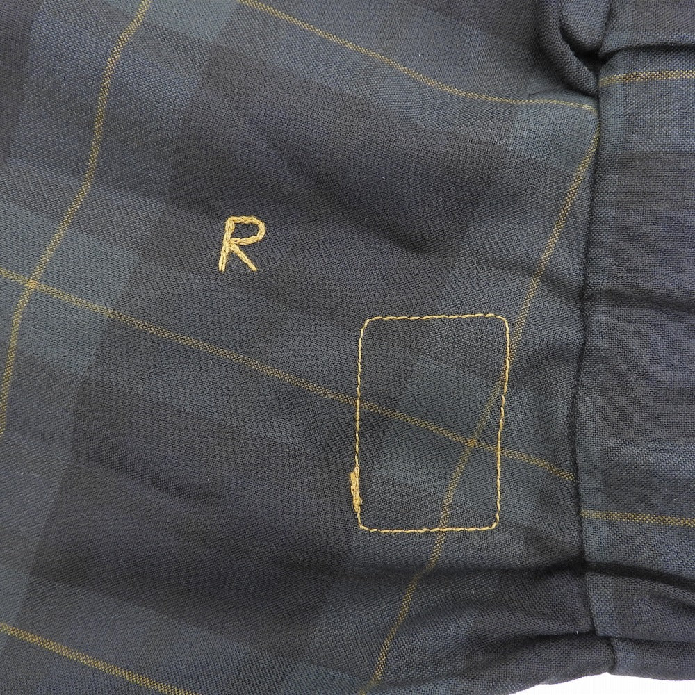 45R フォーティファイブ アール 美品 ウールストレッチのフレアスカート レディース グリーン×ネイビー 70140134 スカート ―