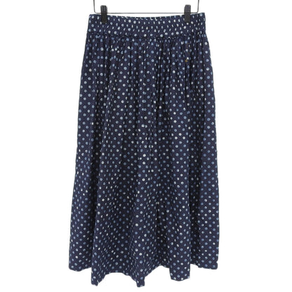 45R フォーティファイブ アール 美品 水玉プリントのイージースカート レディース インディゴ 70640112 スカート ―