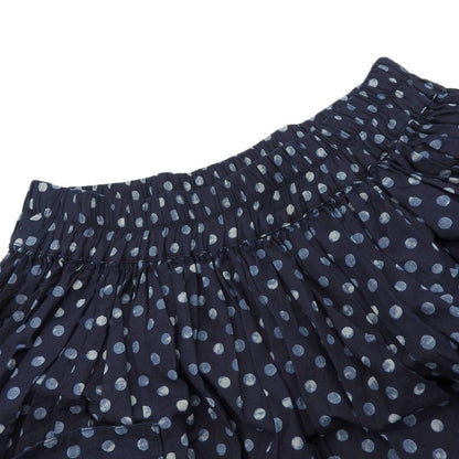 45R フォーティファイブ アール 美品 水玉プリントのイージースカート レディース インディゴ 70640112 スカート ―