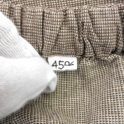 45R フォーティファイブ アール 美品 コットンリネン ハケ目のギャザースカート レディース ブラウン 0 5054026 スカート 0