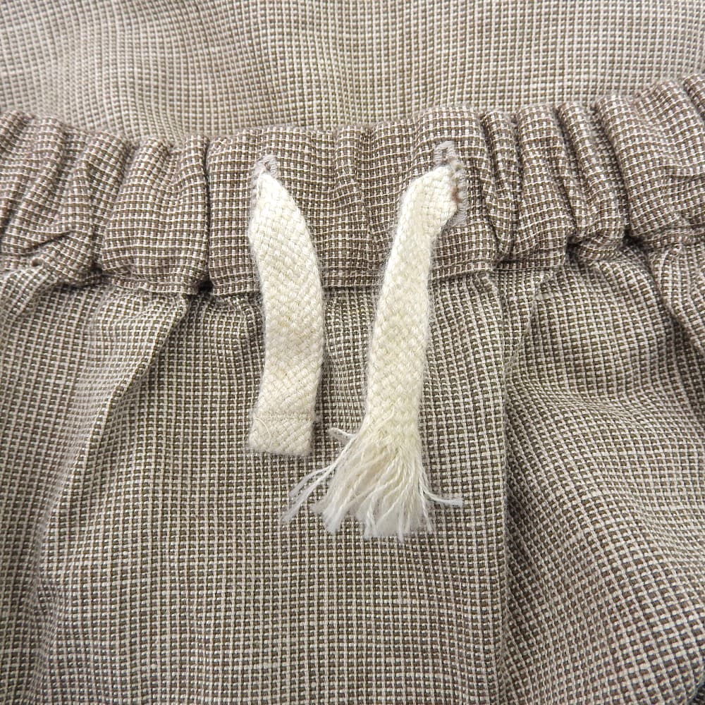 45R フォーティファイブ アール 美品 コットンリネン ハケ目のギャザースカート レディース ブラウン 0 5054026 スカート 0