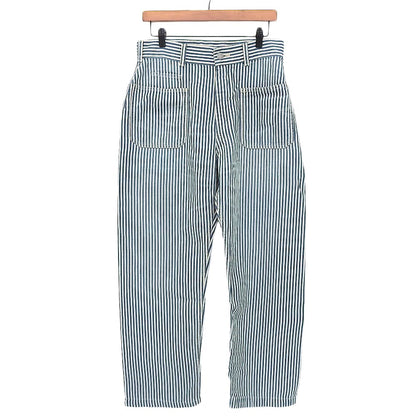45R フォーティファイブ アール ストライプ デニムパンツ ボトムス レディース コットンリネン ブルー×ホワイト 30 80360071 ボトムス 30