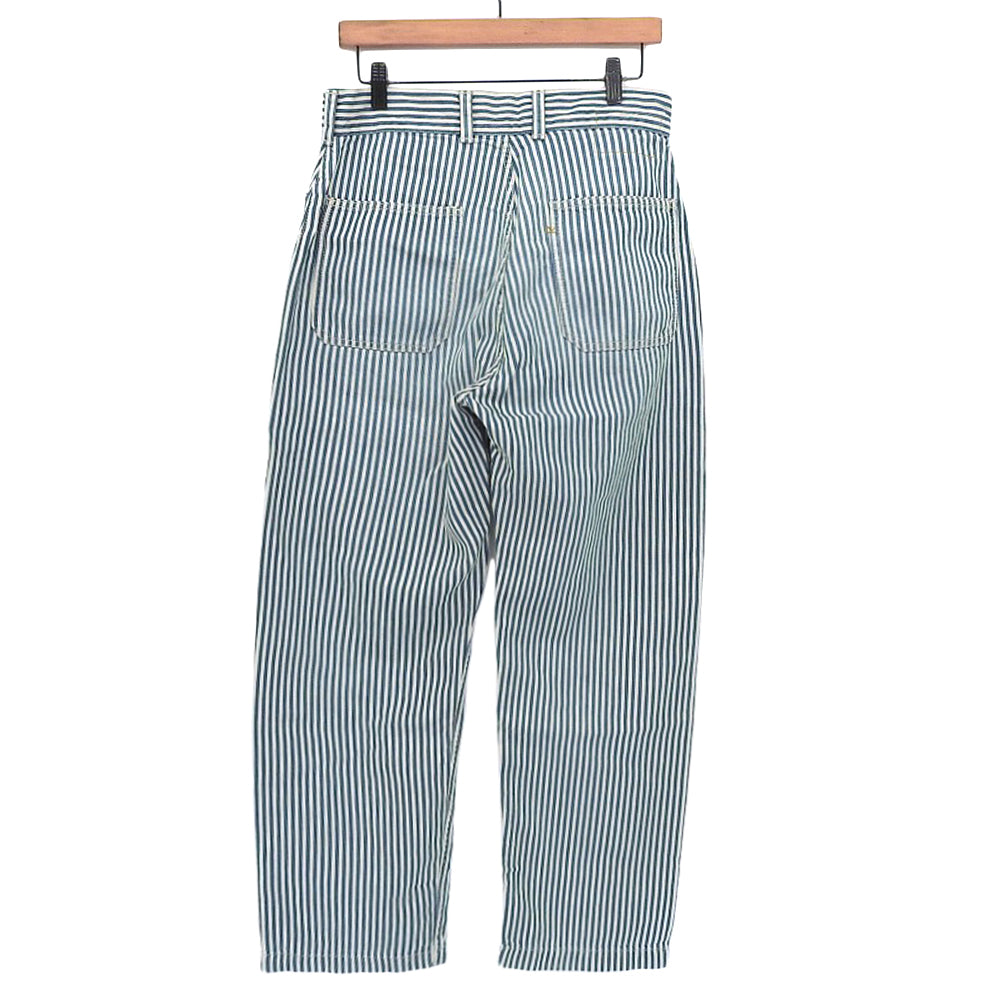 45R フォーティファイブ アール ストライプ デニムパンツ ボトムス レディース コットンリネン ブルー×ホワイト 30 80360071 ボトムス 30