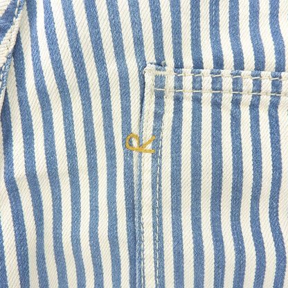 45R フォーティファイブ アール ストライプ デニムパンツ ボトムス レディース コットンリネン ブルー×ホワイト 30 80360071 ボトムス 30