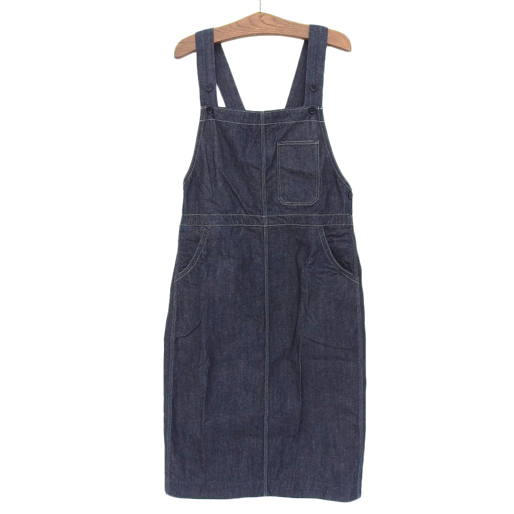 45R フォーティファイブ アール 美品 ライ麦デニムのオーバースカート（濃） オールインワン レディース インディゴ 50340041 オーバーオール オールインワン ―