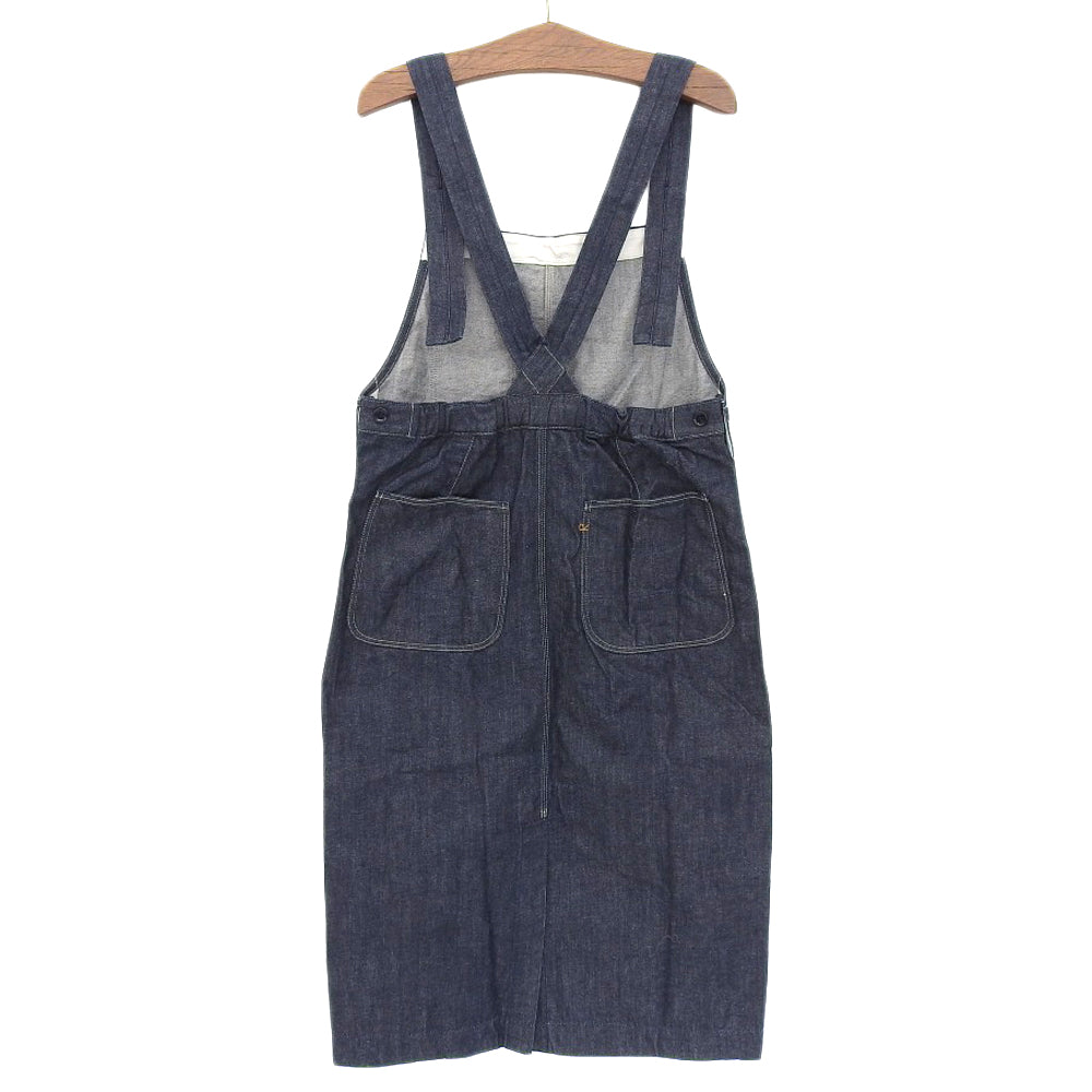 45R フォーティファイブ アール 美品 ライ麦デニムのオーバースカート（濃） オールインワン レディース インディゴ 50340041 オーバーオール オールインワン ―