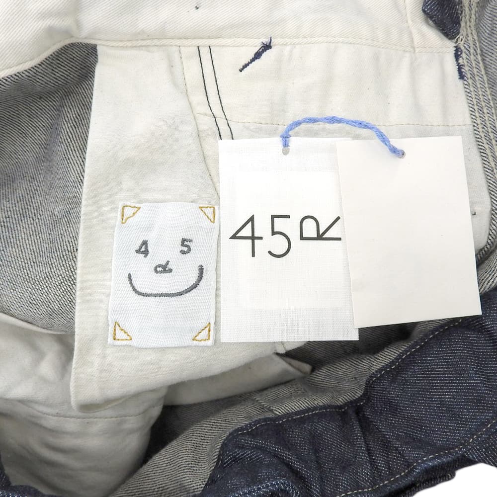 45R フォーティファイブ アール 美品 ライ麦デニムのオーバースカート（濃） オールインワン レディース インディゴ 50340041 オーバーオール オールインワン ―