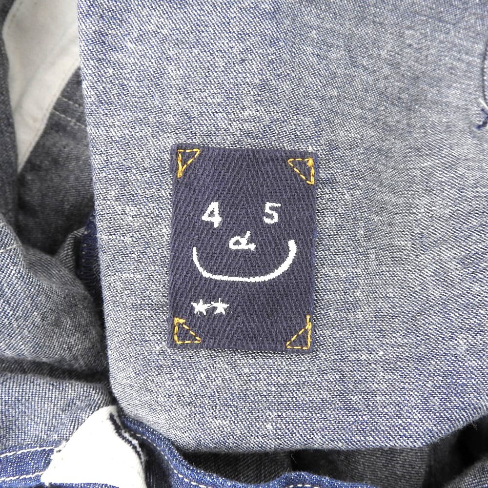 45R フォーティファイブ アール 美品 麦デニムの908オーバーオール（濃） オールインワン レディース インディゴ 50560262 オーバーオール オールインワン ―