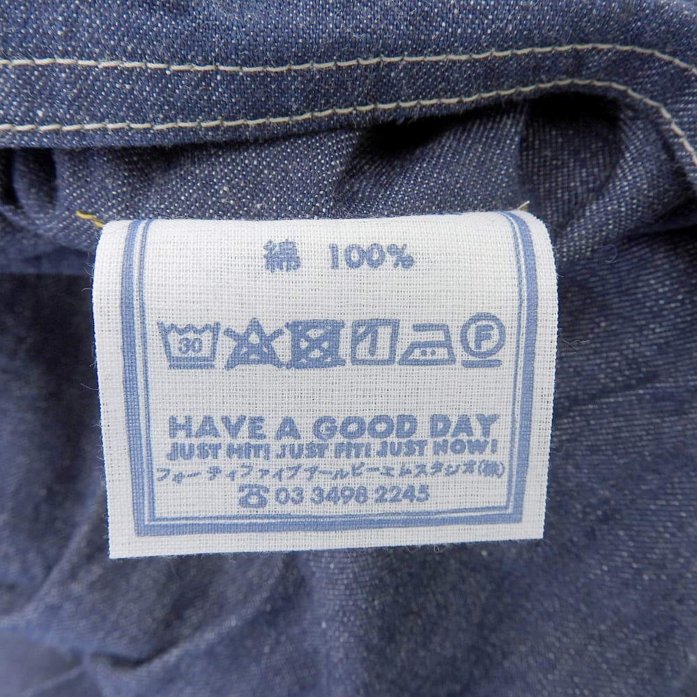 45R フォーティファイブ アール 美品 麦デニムの908オーバーオール（濃） オールインワン レディース インディゴ 50560262 オーバーオール オールインワン ―