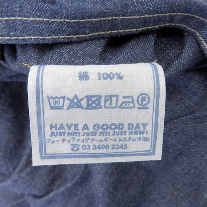 45R フォーティファイブ アール 美品 麦デニムの908オーバーオール（濃） オールインワン レディース インディゴ 50560262 オーバーオール オールインワン ―