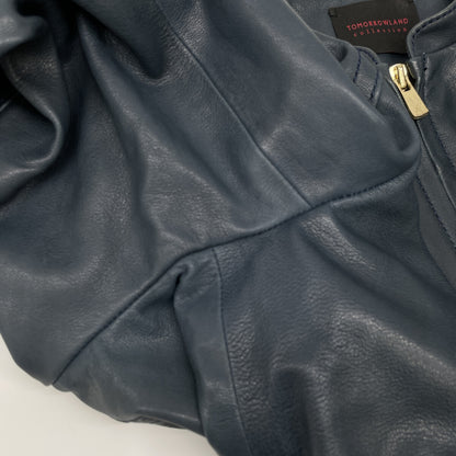 TOMORROWLAND トゥモローランド 【ｺﾚｸｼｮﾝ】23年製 ﾈｲﾋﾞｰ ﾗﾑﾚｻﾞｰ ｼﾞｯﾌﾟｱｯﾌﾟﾌﾞﾙｿﾞﾝ ジャケット 40