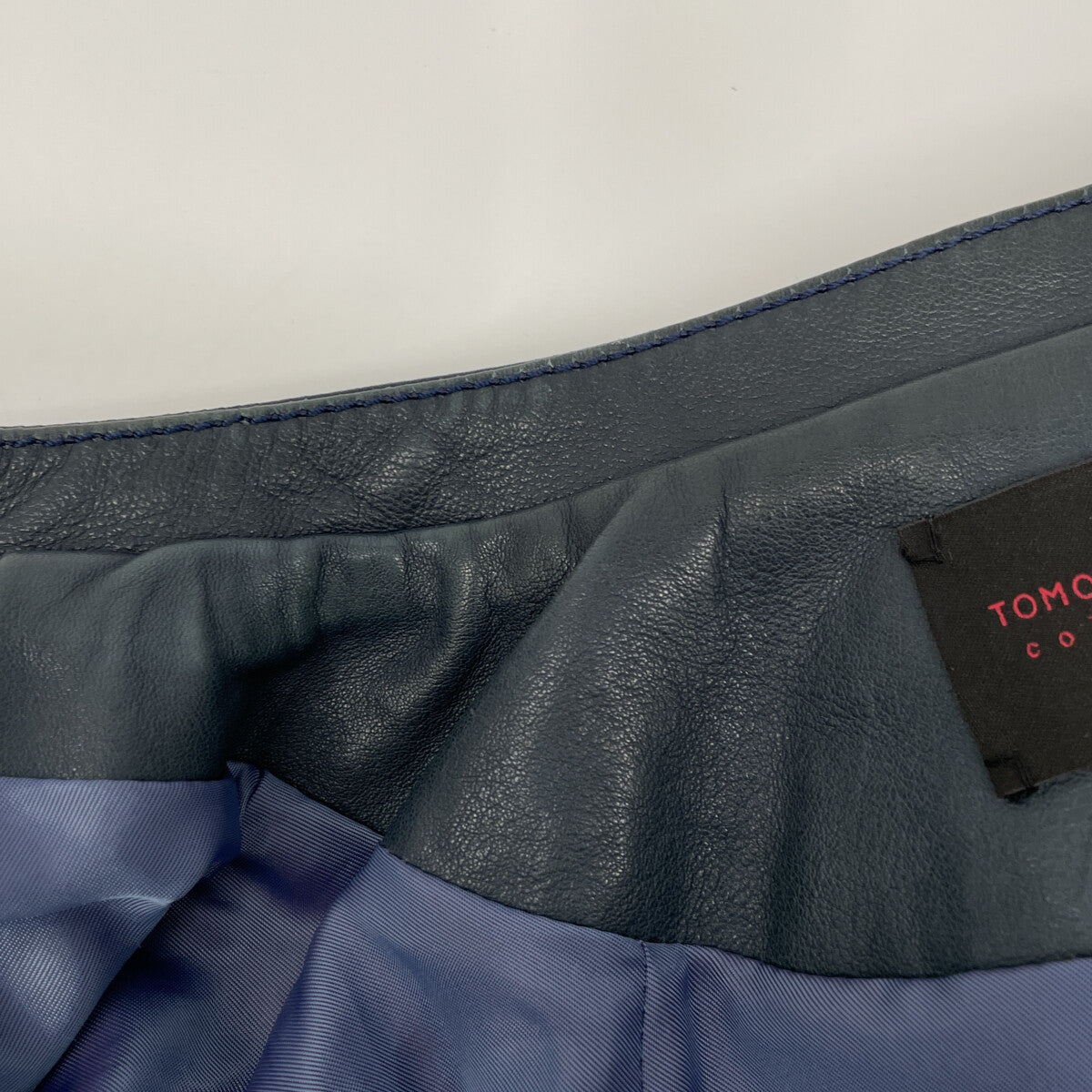 TOMORROWLAND トゥモローランド 【ｺﾚｸｼｮﾝ】23年製 ﾈｲﾋﾞｰ ﾗﾑﾚｻﾞｰ ｼﾞｯﾌﾟｱｯﾌﾟﾌﾞﾙｿﾞﾝ ジャケット 40