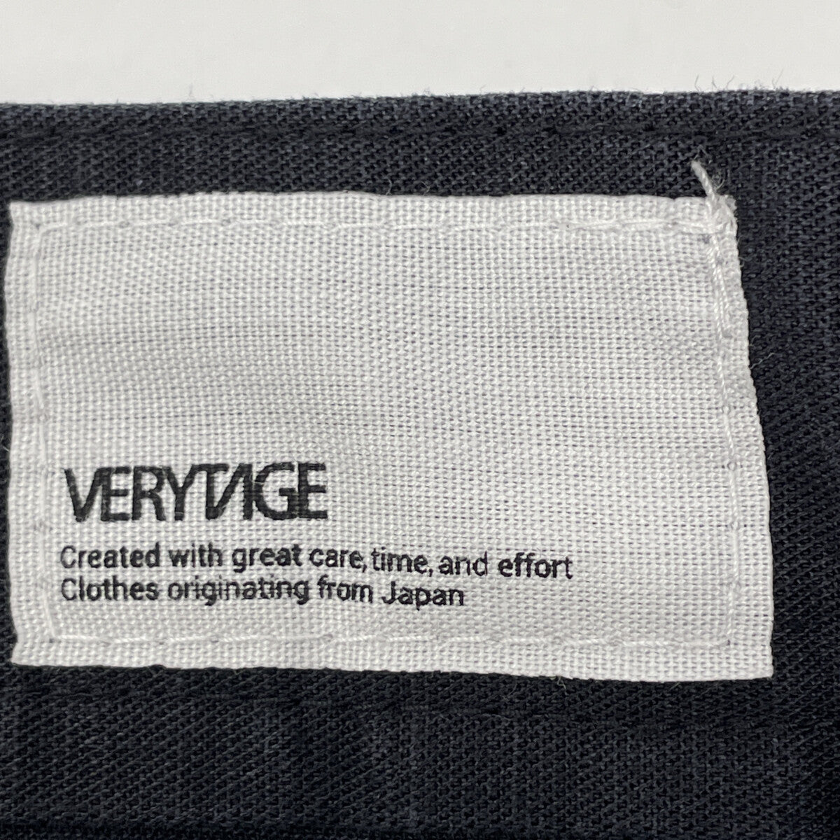 VERYTAGE ベリーテイジ ﾌﾞﾗｯｸ×ﾎﾜｲﾄ ﾘﾈﾝ混 ZWIDER embroidery ボトムス 2