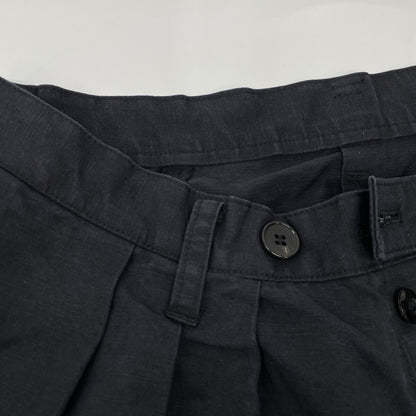 VERYTAGE ベリーテイジ ﾌﾞﾗｯｸ×ﾎﾜｲﾄ ﾘﾈﾝ混 ZWIDER embroidery ボトムス 2