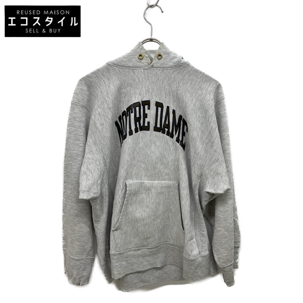Champion チャンピオン 80S ﾄﾘｺﾀｸﾞ NOTRE DAME ﾘﾊﾞｰｽｳｨｰﾌﾞｽﾊﾟｰｶｰ トップス L