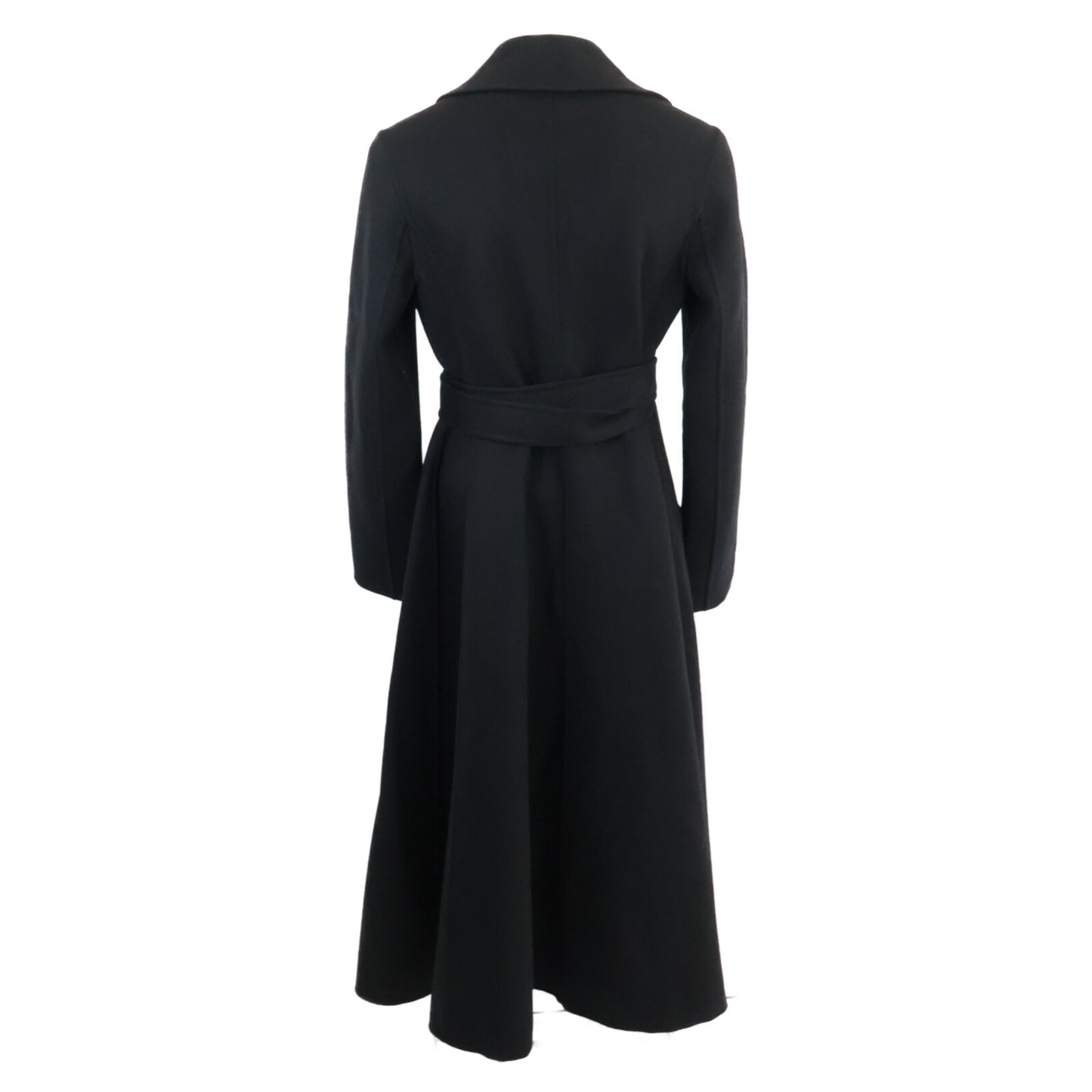 Christian Dior クリスチャンディオール 国内正規 250M63A1116 ウール ボタンレス ベルテッドロングガウン コート F34