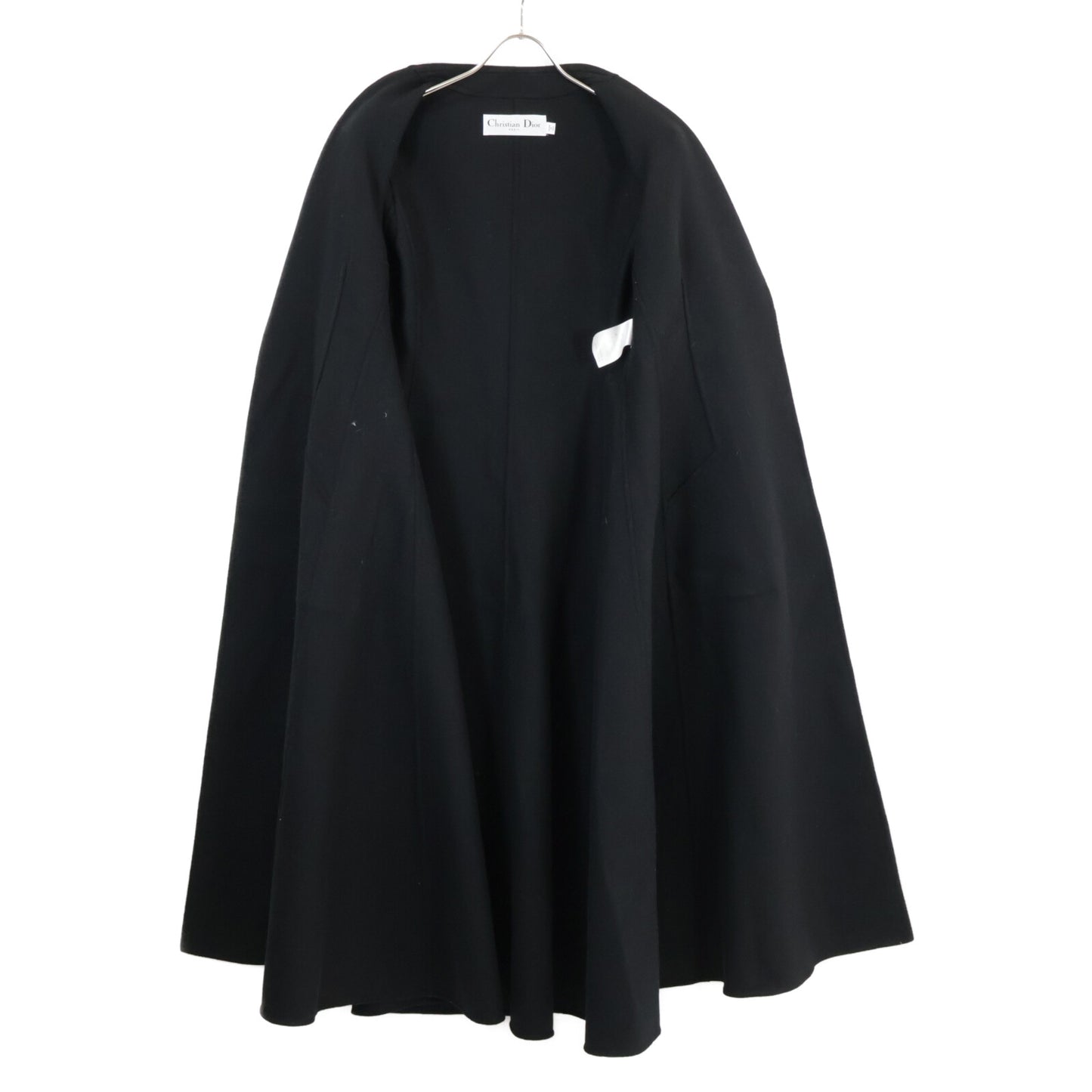 Christian Dior クリスチャンディオール 国内正規 250M63A1116 ウール ボタンレス ベルテッドロングガウン コート F34