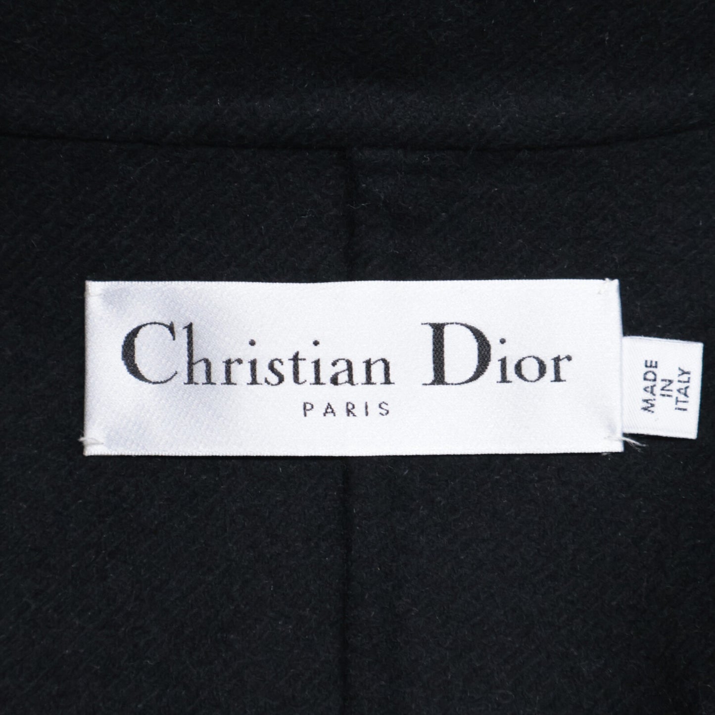 Christian Dior クリスチャンディオール 国内正規 250M63A1116 ウール ボタンレス ベルテッドロングガウン コート F34