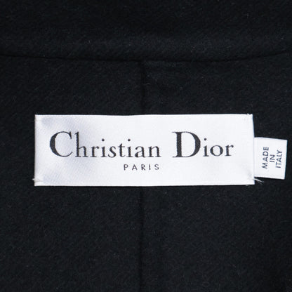 Christian Dior クリスチャンディオール 国内正規 250M63A1116 ウール ボタンレス ベルテッドロングガウン コート F34