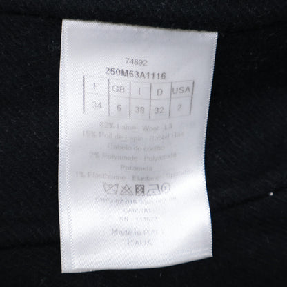 Christian Dior クリスチャンディオール 国内正規 250M63A1116 ウール ボタンレス ベルテッドロングガウン コート F34