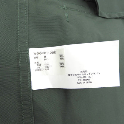 WOOLRICH ウールリッチ 美品 コットン ナイロン マウンテンパーカ ジャケット メンズ グリーン XS WOOU0110BE ジャケット XS(US)