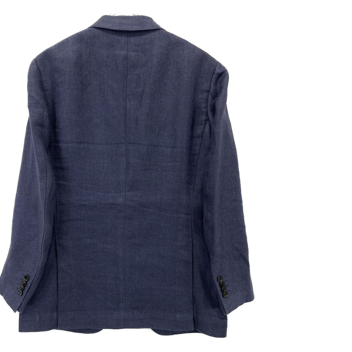 BEAMS F ビームスエフ ﾈｲﾋﾞｰ SUBALPINO社製生地 LINEN SOLID JACKET ジャケット 46