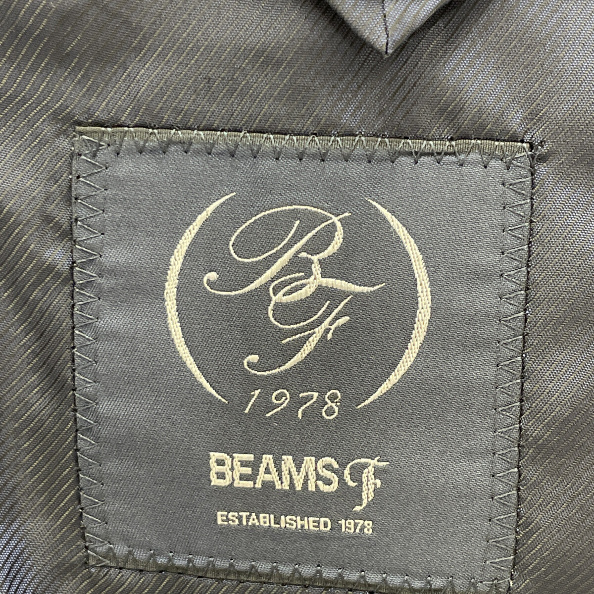 BEAMS F ビームスエフ ﾈｲﾋﾞｰ SUBALPINO社製生地 LINEN SOLID JACKET ジャケット 46