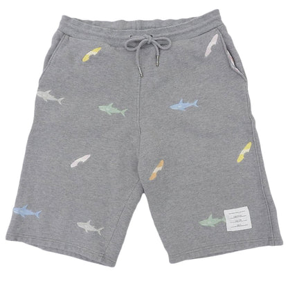 THOM BROWNE トムブラウン コットン シャーク ウェットハーフパンツ ボトムス レディース グレー 3 ボトムス 36