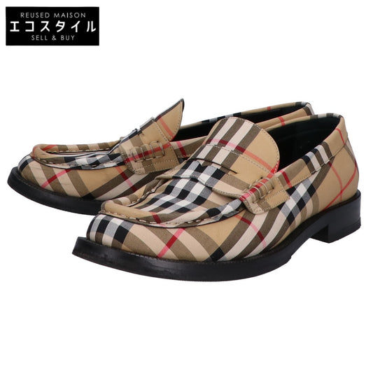 BURBERRY バーバリー ITBROSRLLOC ノヴァチェック コインローファー シューズ 38