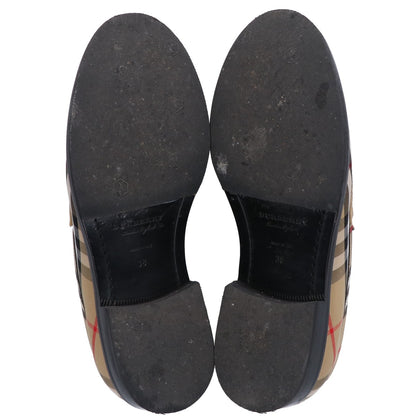 BURBERRY バーバリー ITBROSRLLOC ノヴァチェック コインローファー シューズ 38