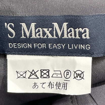 S MaxMara エスマックスマーラ ｸﾞﾚｰ ｳｰﾙ ｷﾞｬｻﾞｰﾃﾞｻﾞｲﾝ ﾛﾝｸﾞｽﾘｰﾌﾞ比翼ｼｬﾂﾜﾝﾋﾟｰｽ ワンピース 表記なし