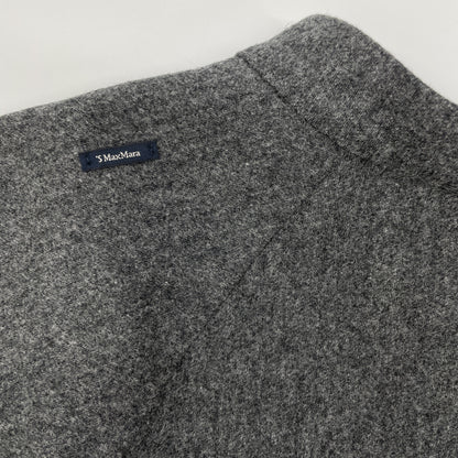 S MaxMara エスマックスマーラ ｸﾞﾚｰ ｳｰﾙ ｷﾞｬｻﾞｰﾃﾞｻﾞｲﾝ ﾛﾝｸﾞｽﾘｰﾌﾞ比翼ｼｬﾂﾜﾝﾋﾟｰｽ ワンピース 表記なし