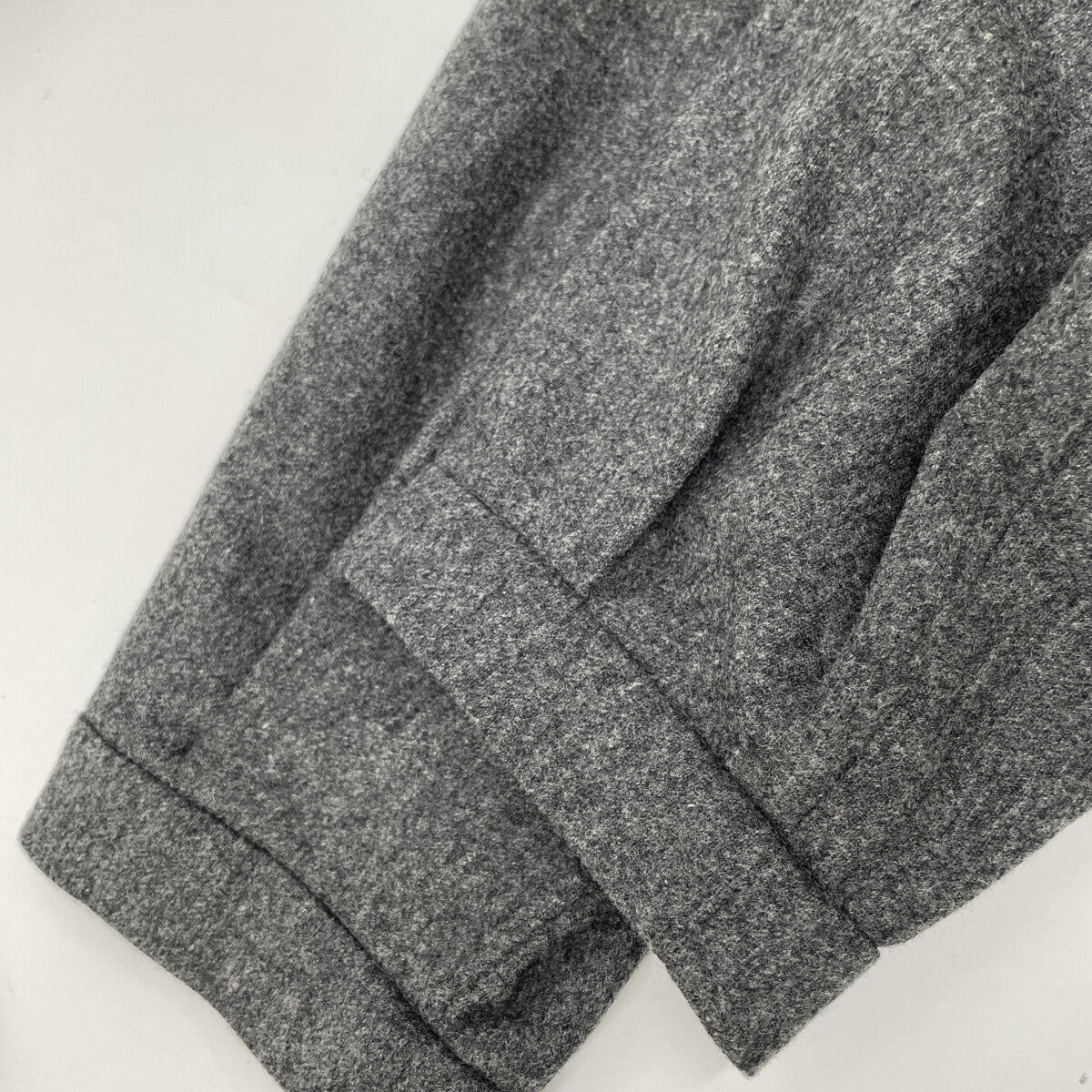 S MaxMara エスマックスマーラ ｸﾞﾚｰ ｳｰﾙ ｷﾞｬｻﾞｰﾃﾞｻﾞｲﾝ ﾛﾝｸﾞｽﾘｰﾌﾞ比翼ｼｬﾂﾜﾝﾋﾟｰｽ ワンピース 表記なし