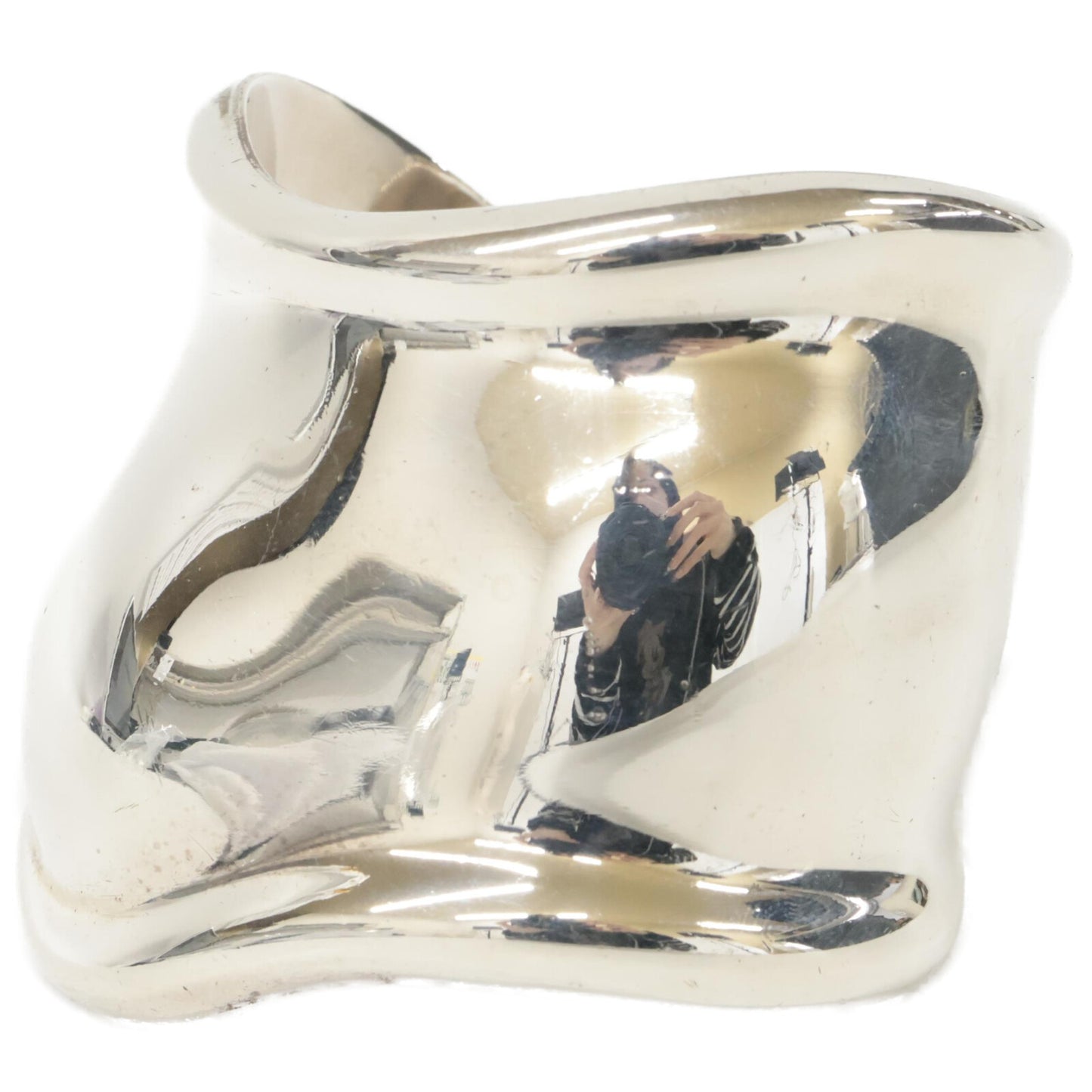 TIFFANY&Co. ティファニー 1978年製 ヴィンテージ 925 スターリングシルバー エルサ・ペレッティ ボーンカフ ミディアム 右手用 バングル