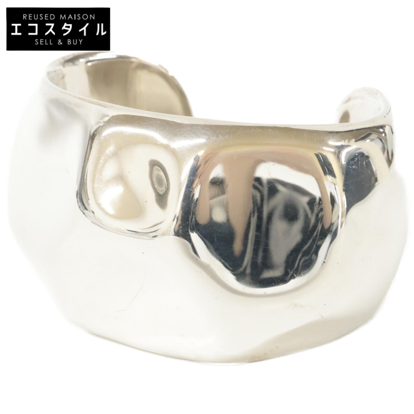 TIFFANY&Co. ティファニー Ag925 60020081 エルサ・ペレッティ スターリングシルバー ファセット ワイドカフ バングル