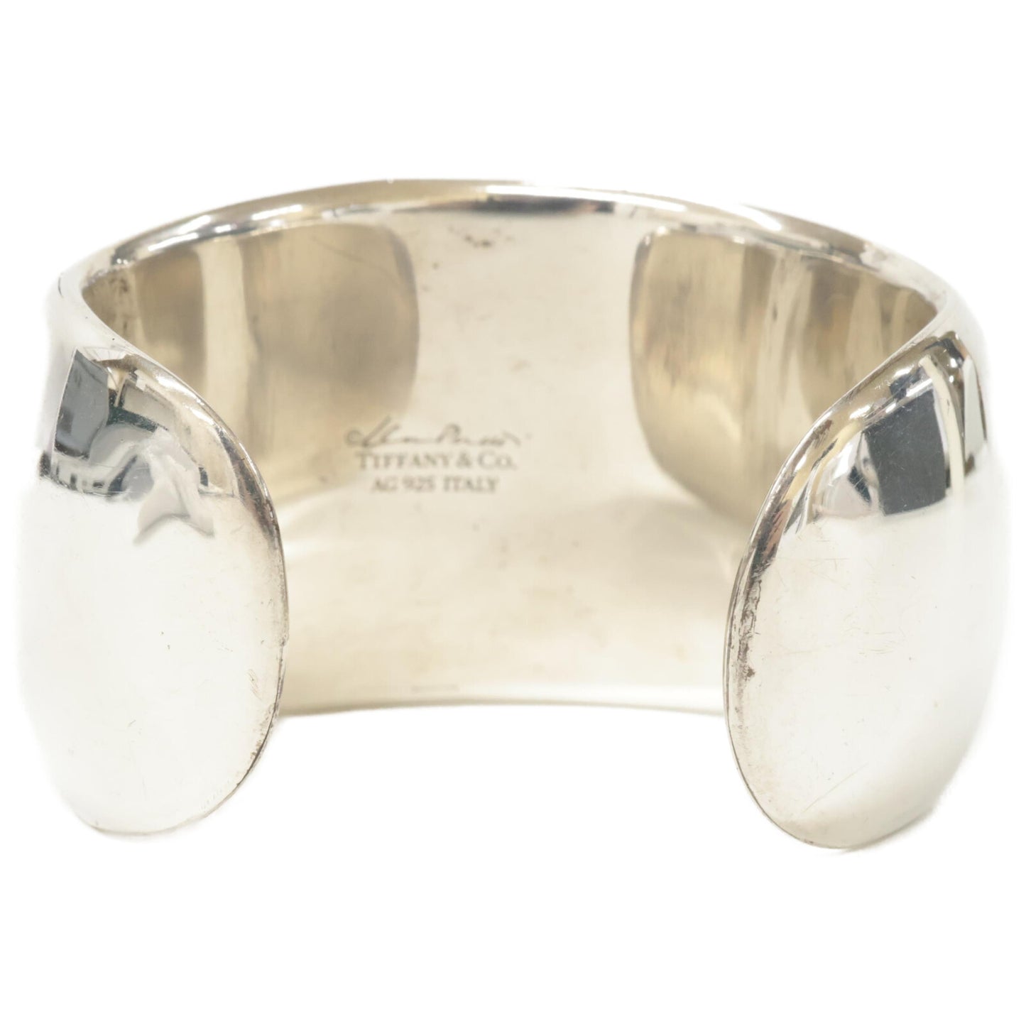 TIFFANY&Co. ティファニー Ag925 60020081 エルサ・ペレッティ スターリングシルバー ファセット ワイドカフ バングル